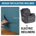 thumbnail image 4 of Super Stretch Recliner Couch Covers Chair Cover Form Fitted Non Slip Reclining Slipcovers for Standard Large Recliner, Soft Thick, 4 of 7