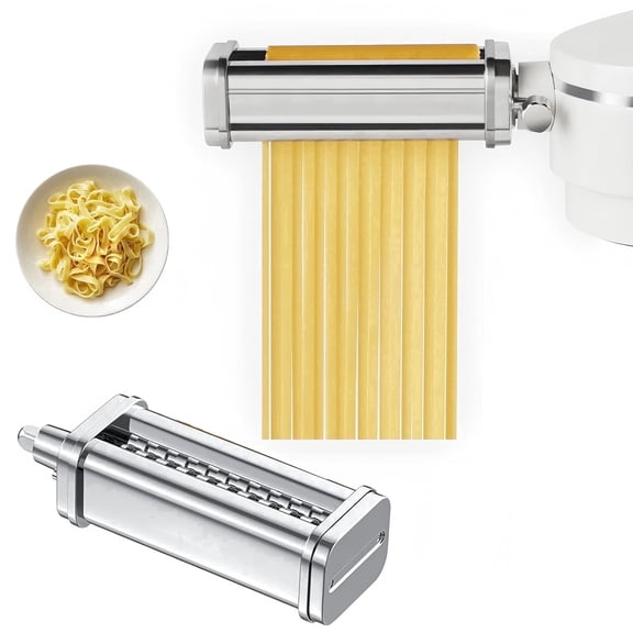Fettuccine Pasta Cutter Attachment for Stand Mixer, Stainless Steel Pasta Maker Accessories