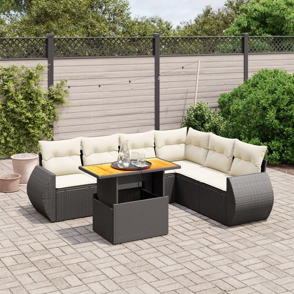 vidaXL Garden Sofa Set Modular Garden Sofa Set Rectangular Modern