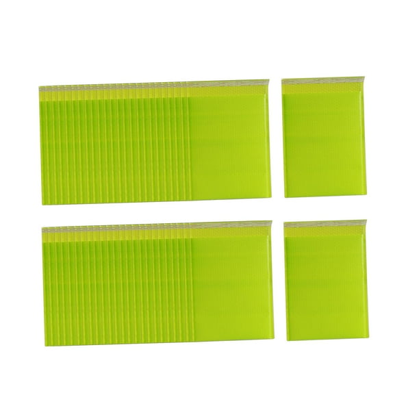 50 Piezas Sobres De Burbujas Fáciles De Usar 8.5 Pulgadas X 12 Pulgadas Para Suministros De Maquillaje De Joyería Verde