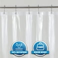 thumbnail image 4 of Clorox 72 in. H x 72 in. W Clear Shower Curtain Liner PEVA, 4 of 6