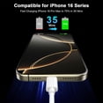 thumbnail image 3 of Cable Cargador FUHAYA para iPhone 17 16 15 1.8m 60W USB-C Paquete de 2, 3 of 7