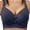 Navy, variant on Hvyesh Front Closure Bras for Women Plus Size No Underwire Bra Adjustable Strap Full Coverage Soft Comfort Bralette