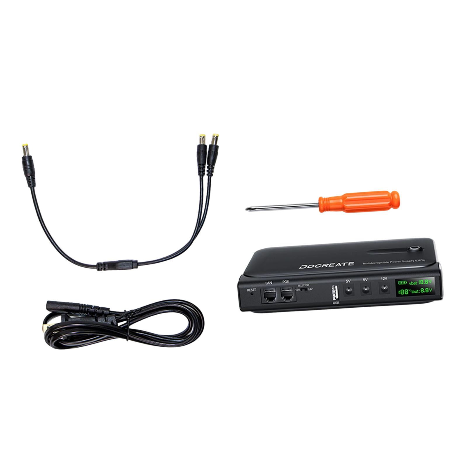 Wzmzjy Ups Uninterrupted Power Supply 36W Battery Backup Power Supply for Cellphone