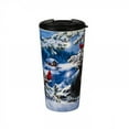 thumbnail image 3 of Cypress Home Ceramic Travel Cup, 17 Oz. ,W/Box, Merry Little Christmas Bear, 3 of 7