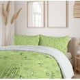 thumbnail image 6 of Ambesonne Dragonfly Duvet Cover Sets, Flowers Nature Spring, 2-Queen, Hunter Green and Pistachio, 6 of 7