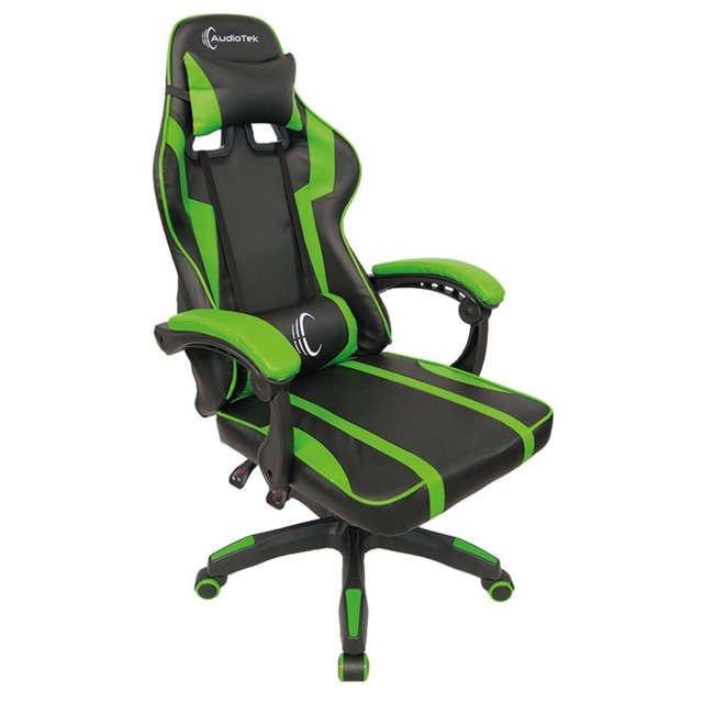 Silla Gamer Ergonomica Audiotek Gaming PC Verde
