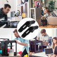 thumbnail image 3 of KONTONTY Small Printer Stand 2Set Printer Support Hinge Black Plastic For Home Use 5.50X1.77X0.98in, 3 of 8