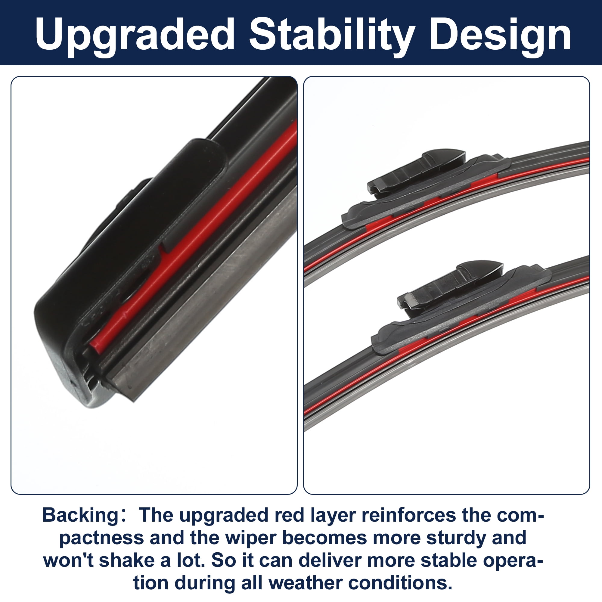 Unique Bargains 24"+21" Front Windshield Wiper Blade for Chevrolet Traverse 2009-2012 Premium Set Upgraded Stability