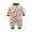 Coffee, variant on Qingpeng Newborn Infant Romper Boy Girl Long Sleeve Floral Print One Piece Jumpsuit Winter Fleece Warm Outwear Clothes Pajamas Outfits for Kids 3-18M