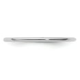 thumbnail image 4 of Auriga Fine Jewelry 14K White Gold 1.2mm Half Round Polished Women's Stackable Band Size 8.5, 4 of 6