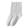 thumbnail image 1 of Women's Casual Thin Sweat Absorbent Solid Color Mid Tube Socks Classic Knit Stocking, 1 of 3