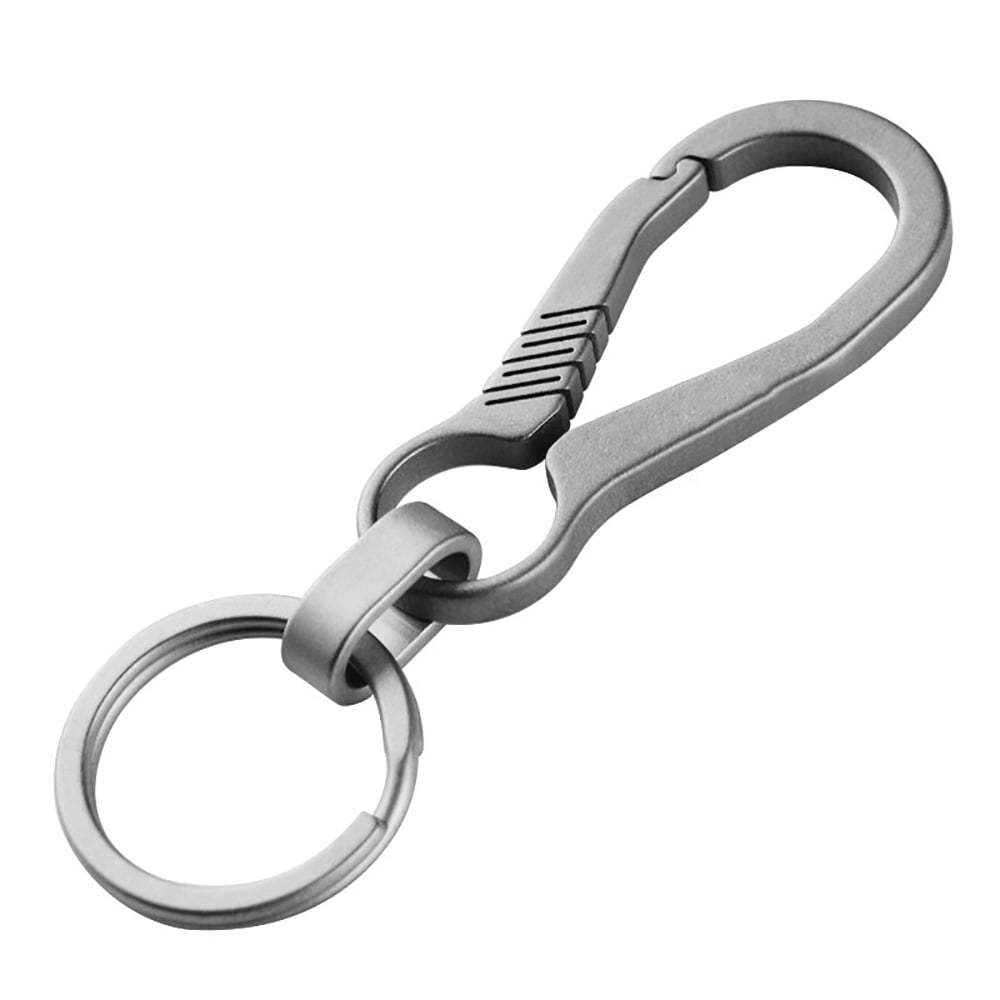 EDC Key Rings Real Titanium Keychain Hanging Buckle Creative Keyring 