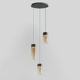 thumbnail image 2 of E21183-05GM-ET2 Lighting-Highball - 27W 3 LED Pendant-12.5 Inches Tall and 12.5 Inches Wide-Gunmetal Finish-Amber Glass Color, 2 of 4