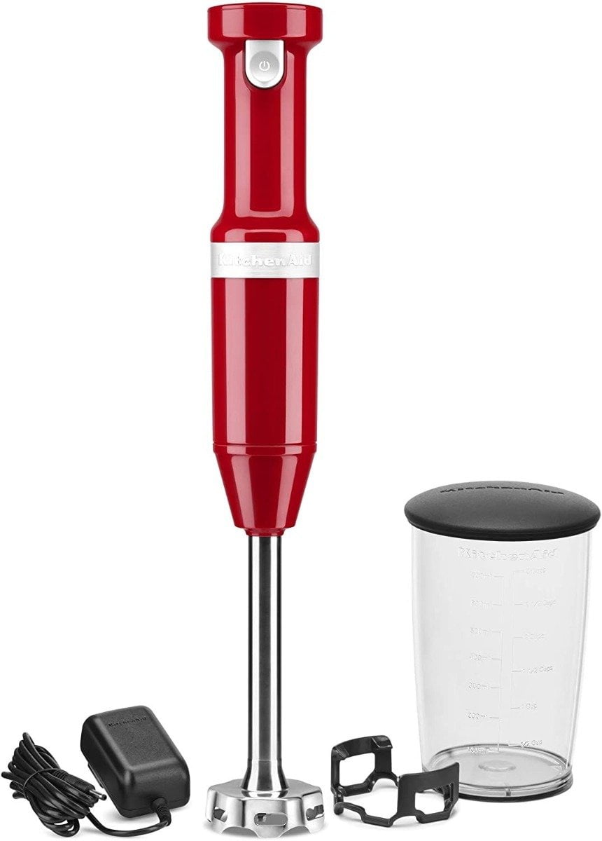 KitchenAid Empire Red Cordless Small Appliances Set, Hand Mixer, Hand  Blender & Food Chopper