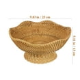thumbnail image 2 of Niceauty Decorative Basket For Keys Woven Basket Rattan Storage General Users Party Decoration 1Set, 2 of 6