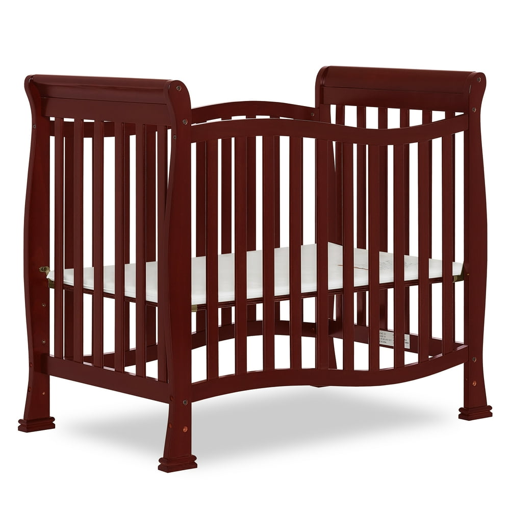 Dream On Me Piper 4in1 Convertible Mini Crib, Cherry