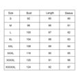 thumbnail image 5 of BJYX T-shirt Femme en Maille Imprimée Florale Ourlet Irrégulier Tunique Pull Manches Longues Col Rond Blouses, 5 of 5