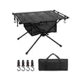 thumbnail image 5 of Foldable Camping Table Lightweight Outdoor Table for Yard Backpacking Patio Black with Mesh Bag, 5 of 7
