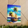 thumbnail image 7 of Beach Boat Palm Tree Canvas Wall Prints Online USA Free Shipping ?? 50% OFF, 7 of 7