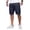 Navy #006, variant on Cargo Shorts for Men Knee Length Elastic Waist Athletic Shorts with Pockets Summer Casual Outdoor Hiking Short, 3XL