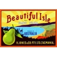 thumbnail image 2 of Unknown 18x13 White Modern Wood Framed Museum Art Print Titled - Beautiful Isle Brand Fancy Pears, 2 of 4