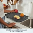 thumbnail image 5 of Rubbermaid Antimicrobial Sink Set, Raven Grey, 4-Piece Set, 5 of 6