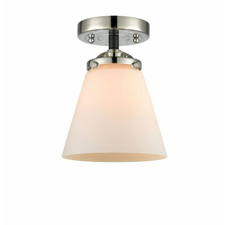 

Innovations 284-1C-BPN-G61-LED Small Cone 1 Light Semi-Flush Mount part of the Nouveau Collection Black Polished Nickel