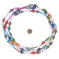 thumbnail image 2 of The Bead Chest Recycled Paper Bead Necklace from Uganda - Fair Trade African Jewelry (Carnival Medley), 2 of 4