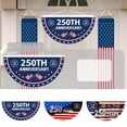 thumbnail image 5 of Decorr America's 250th Anniversary Flag, 35×18" Patriotic Half-Moon Bunting Flag with 1776-2026 Design, USA 250 Years Decorative Outdoor Flag for Porch, Yard & 4th of July, 5 of 6