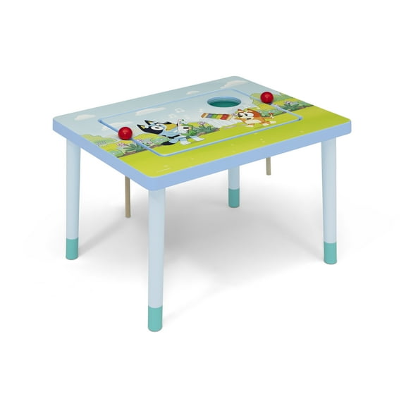 Bluey Compact Play & Learn Sensory Table – Includes Musical Instruments - Use for Sand Play, Sensory, or Playroom Activity, From Delta Children
