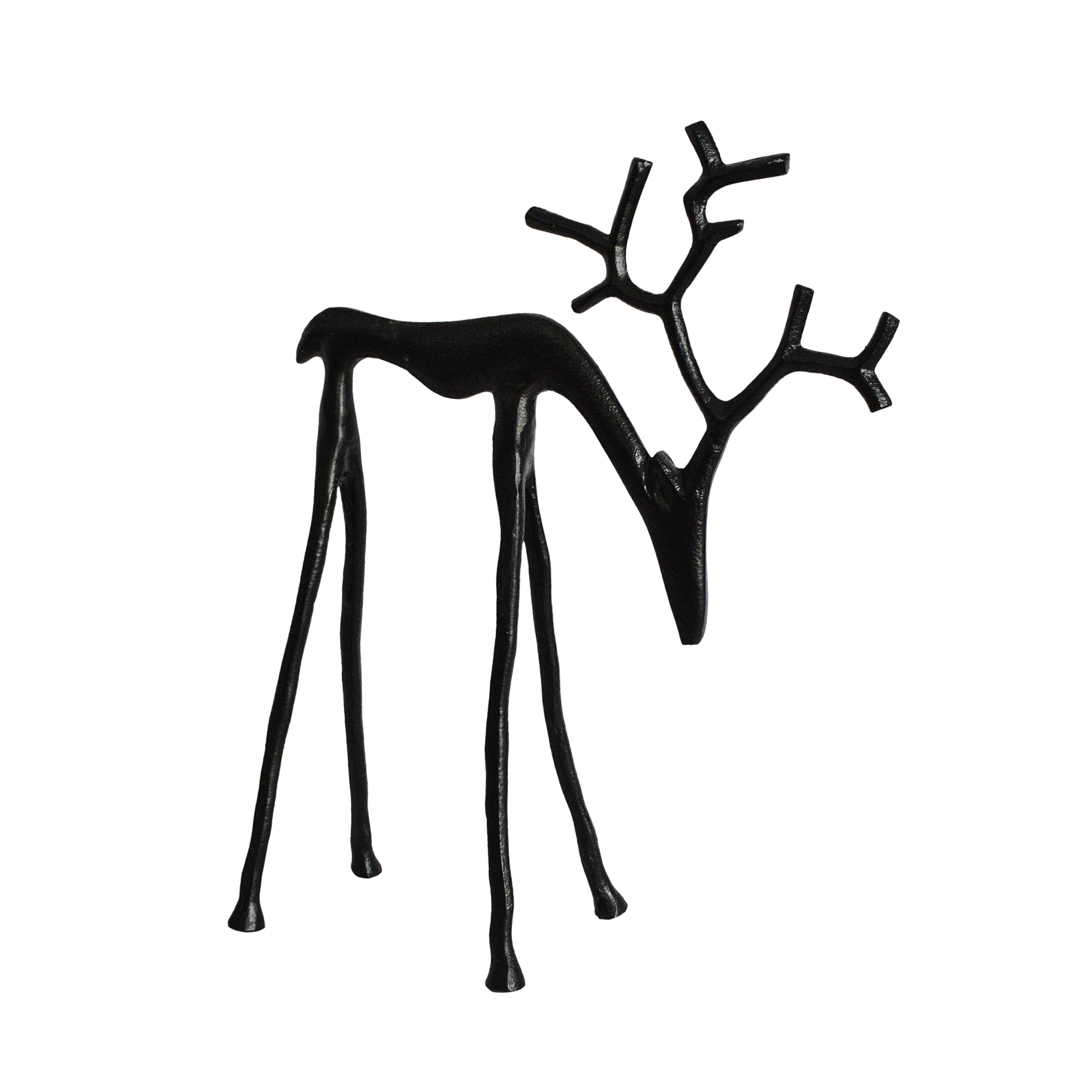 Holiday Time Black Metal Reindeer Decor, 14.5 in