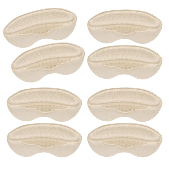 4 Pairs Silicone Gel Heel Protectors Adhesive Heel Cushion Pads Grip Liner for Friction and Relief Men Women Use