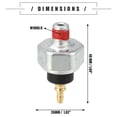 thumbnail image 5 of Unique Bargains Engine Oil Pressure Sensor for Honda Civic 1986-2003 Metal 37240-PD2-003 Black  Silver Tone Brass Tone, 5 of 7