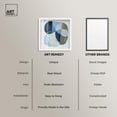 thumbnail image 6 of Serene Overlap II Shadowbox Print Modern Wall Decor by Art Remedy, White Frame, 16 x 16, 6 of 7