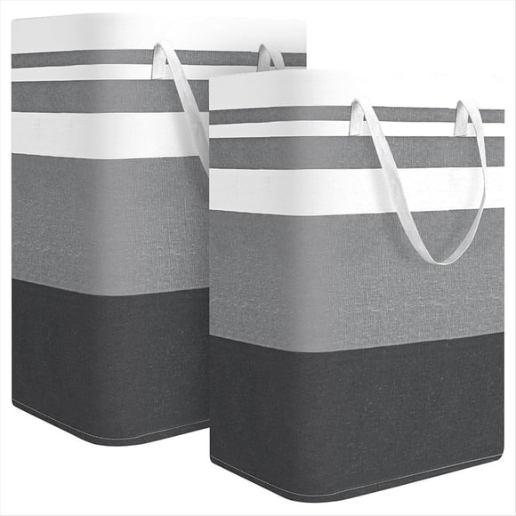 Cestas Grandes para la Colada, Impermeables, de Pie, de 75 L, Plegables y Altas con Asas.
