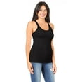 thumbnail image 2 of Women's Casual Ribbed Racerback Solid Stretch Cami Tank Top, 2 of 4