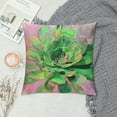 thumbnail image 2 of Fenyluxe Succulent Plant Pillow Covers for Home Decor Super Soft Summer Tropical Watercolor Sedum Adolphii Throw Pillows Green Plant Potting Cushion Cases for Patio Sofa Bedding 18x18in, 2 of 5