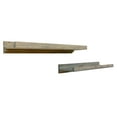 thumbnail image 1 of del Hutson Designs 36 Inch Rustic Luxe Wood Wall Floating Shelves, Gray, 1 of 12