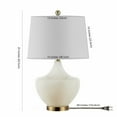 thumbnail image 4 of SAFAVIEH Demra 25 in. Modern Artistic Table Lamp, White, 4 of 6