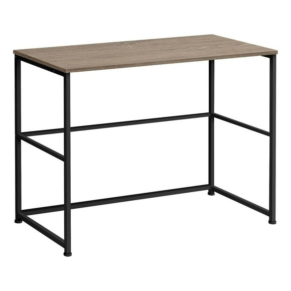 Monarch Specialties Computer Desk, Home Office, Laptop, Left, Right Set-up, Storage Drawers, 40"l, Work, Metal, Laminate, Brown, Black, Contemporary, Modern