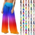 thumbnail image 1 of Pincandy Women's Cover Up Pants Sheer Sarong Coverups Summer Boho Beach Pant Elastic Waist Palazzo Cover Up Pants, 1 of 7