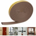 thumbnail image 4 of MAGIC Tira de burlete para ventana Tipo D Sello de ventana interior Meteo Strip Aislamiento acústico Bloqueador de burlete 16 pies 5 M Cinta de espuma autoadhesiva para puerta de ventana Tipo EPDM, 4 of 5