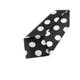 thumbnail image 4 of INSPIRE CHIC Unisex Pre-tied Colorful Cute Pattern Elastic Neck Short Ties for School Uniforms White-Dots on Black One Size, 4 of 5