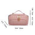 thumbnail image 2 of Bolsa de cosméticos Wdftyju organizadora de maquillaje gran capacidad con cremallera, 2 of 9
