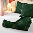 thumbnail image 4 of Manfei Elegant Pink Christmas Twin Quilt Set,Merry Xmas Twin Coverlet Set,2 Pieces,1 Bedspread and 1 Pillowcase, 4 of 7