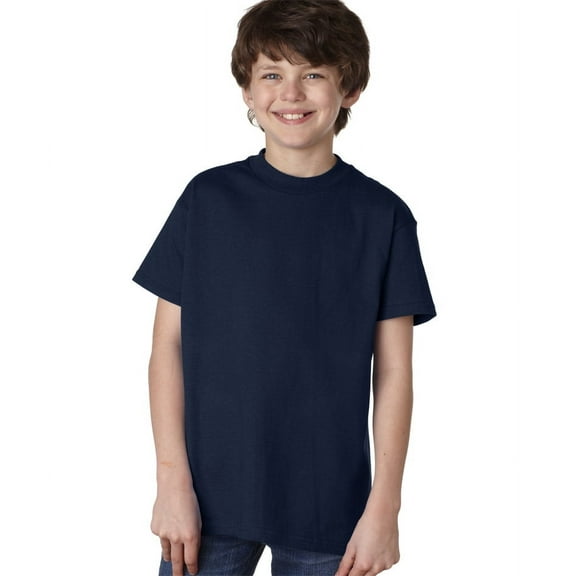 5450 Hanes Authentic Kid's Cotton T-Shirt Deep Navy M