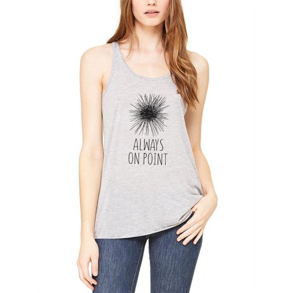 Sea Urchin Always on Point Womens Flowy Racerback Tank Top Athletic Heather X-LG
