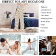 thumbnail image 3 of FREEAMG Chic Lifelike Floral Pattern Drawstring Lounge Wide Leg Pajama Sleepwear Bottom, 3 of 5