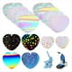 thumbnail image 2 of 200 Piezas para Hacer Botones de Corazón, Película Brillante para Máquina de Hacer Pins, Kit de 4 Estilos de Láminas Laminadas Holográficas Transparentes., 2 of 7